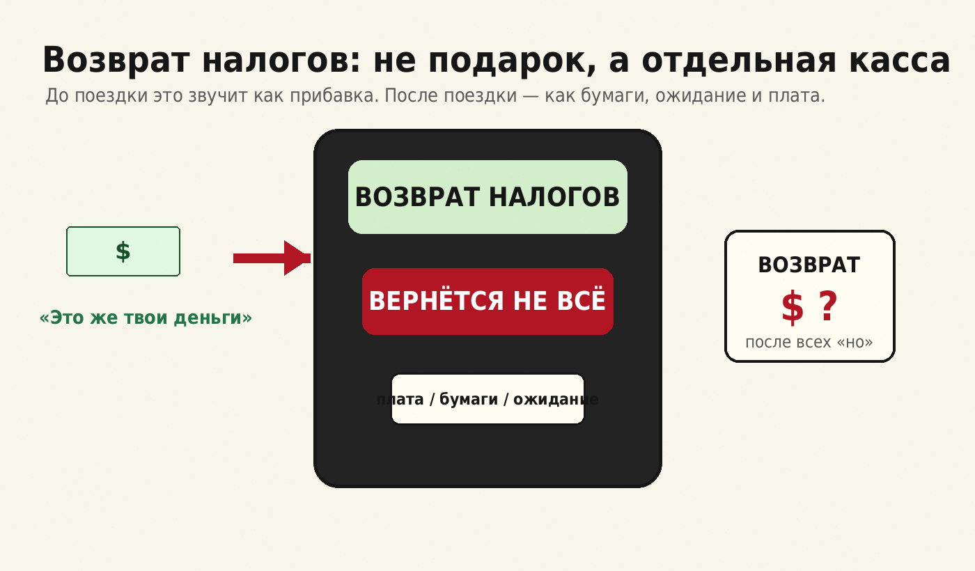 Возврат налогов участника программы ВАТ
